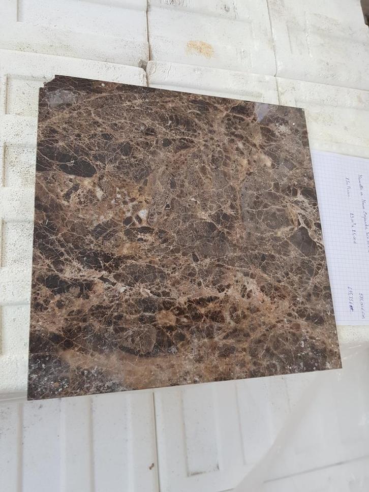 Dalles Marron Emperador 30,5x30,5x1 cm liquidation stock, Bricolage & Construction, Dalles & Carrelages, Carrelage mural, Neuf
