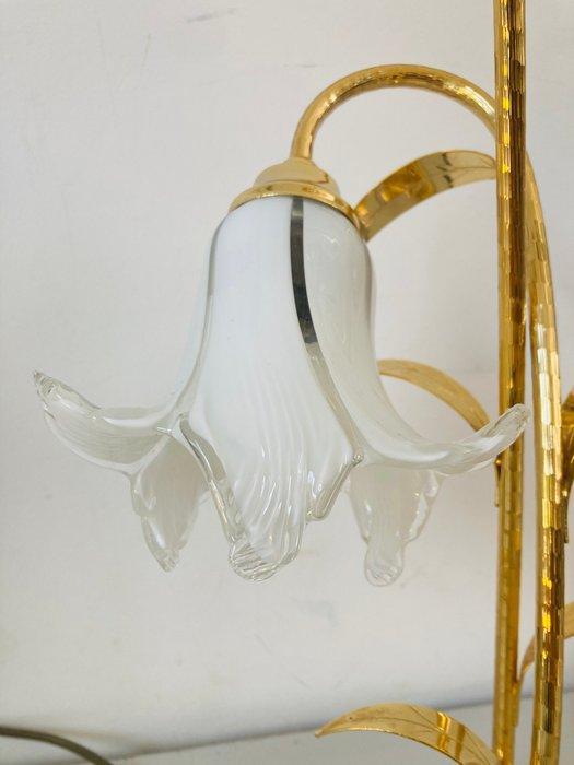 Lamp - Glas, Verguld - Tafellamp Murano stijl glas, Antiek en Kunst, Curiosa en Brocante
