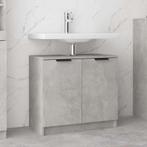 vidaXL Badkamerkast 64,5x33,5x59 cm bewerkt hout betongrijs, Huis en Inrichting, Verzenden, Nieuw