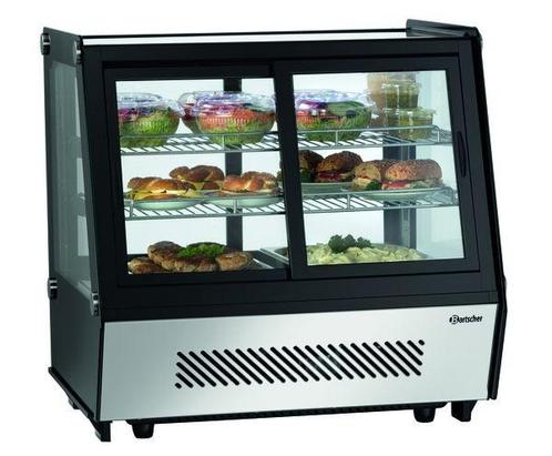 Koelvitrine | 120L | Zwart/RVS | +2°C/+12°C | 3 Schappen |, Zakelijke goederen, Horeca | Keukenapparatuur, Nieuw in verpakking