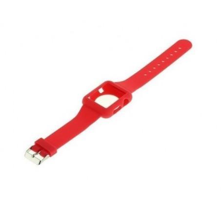 Silicon armband compatibel met Apple Watch 38mm Rood, Télécoms, Télécommunications Autre, Envoi