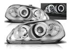 Angel Eyes koplampen Chrome geschikt voor Honda Civic, Auto-onderdelen, Verlichting, Nieuw, Honda, Verzenden