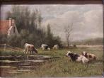 Willem Frederik Hulk (1852-1906) - Landschap met koeien, Antiek en Kunst, Kunst | Schilderijen | Klassiek