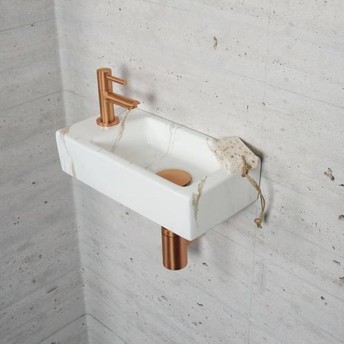 Fonteinset Carrara Marmerlook Wiesbaden Color Brons Koper, Doe-het-zelf en Bouw, Sanitair, Overige typen, Nieuw, Ophalen of Verzenden