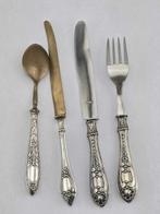 Ustensile de service (4) - Argent 833 - 1970-1980 - couverts, Antiquités & Art