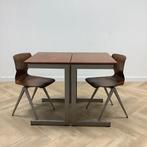 complete schoolset Galvanitas set 10 stoelen + 10 tafels,, Huis en Inrichting, Stoelen, Gebruikt, Hout, Eén