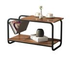Bijzettafel met krantenbak - 86,5x40x46 cm - loft stijl, Huis en Inrichting, Tafels | Bijzettafels, Ophalen of Verzenden, Nieuw