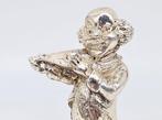 Figuur - Clown musicista - Zilver, Antiek en Kunst