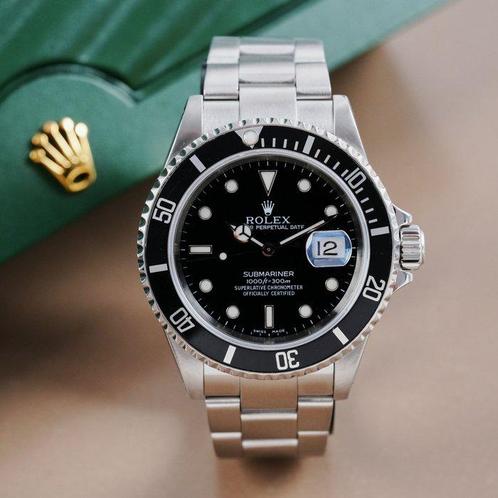 Rolex - Submariner Date - Sans Prix de Réserve - 16610 -, Handtassen en Accessoires, Horloges | Heren