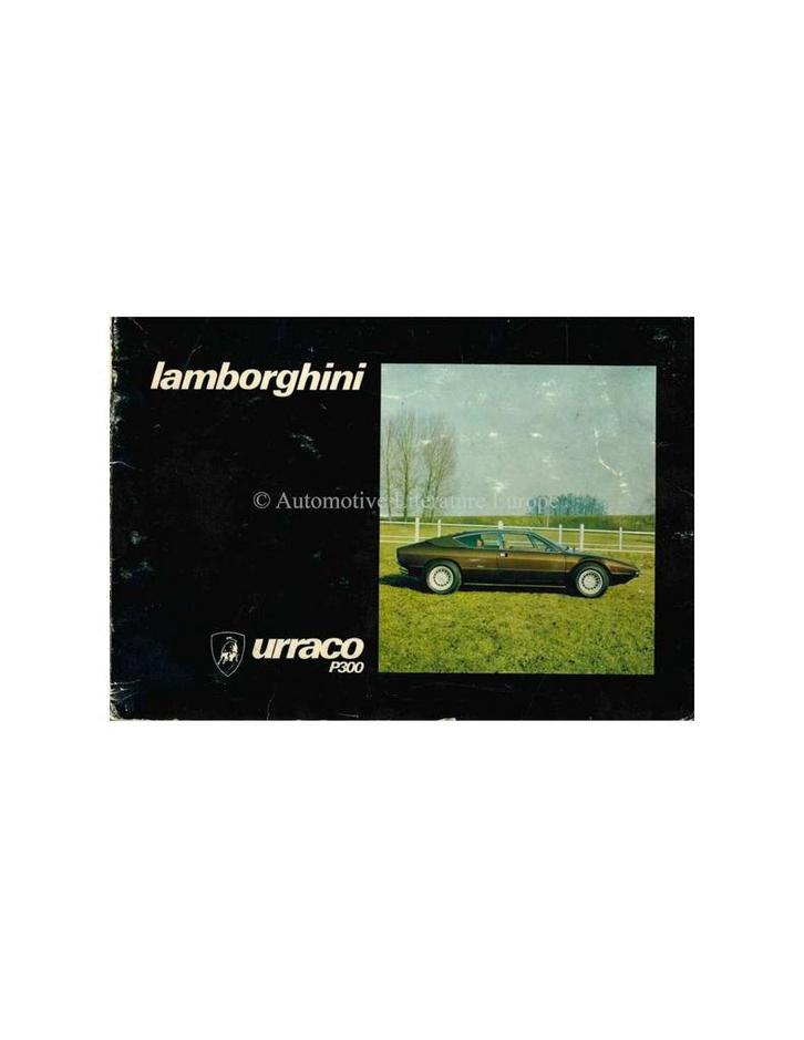 1974 LAMBORGHINI URRACO P300 INSTRUCTIEBOEKJE, Auto diversen, Handleidingen en Instructieboekjes