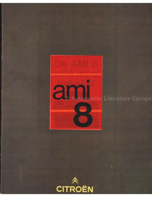 1970 CITROEN AMI 8 BROCHURE NEDERLANDS, Boeken, Auto's | Folders en Tijdschriften