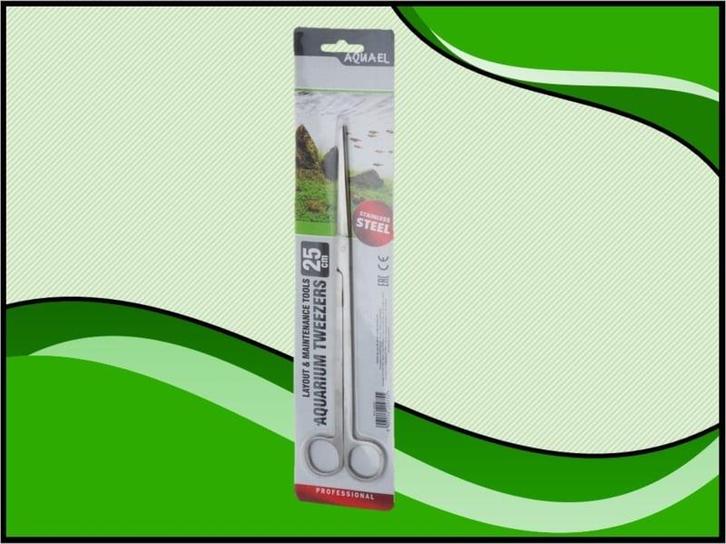 Aquael RVS Plantenschaar straight 25cm (Aquascape tools), Dieren en Toebehoren, Vissen | Aquaria en Toebehoren, Nieuw, Verzenden