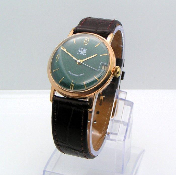 GUB Glashütte - Stossgesichert - cal. 69.1 - Zonder, Handtassen en Accessoires, Horloges | Heren