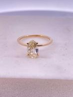 Ring - 14 karaat Geel goud - 1.01ct. tw. Diamant (Natuurlijk