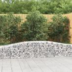 vidaXL Schanskorf gewelfd 400x50x40/60 cm gegalvaniseerd, Tuin en Terras, Verzenden, Nieuw