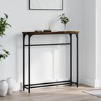 vidaXL Wandtafel 75x19,5x75 cm bewerkt hout gerookt, Huis en Inrichting, Tafels | Bijzettafels, Verzenden, Nieuw