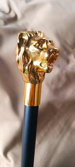 Wandelstok - Metaal, goudbad.