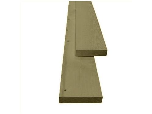 NE-vuren houten plank ±22x100mm fijnbezaagd geïmpregneerd, Doe-het-zelf en Bouw, Hout en Planken, Ophalen of Verzenden
