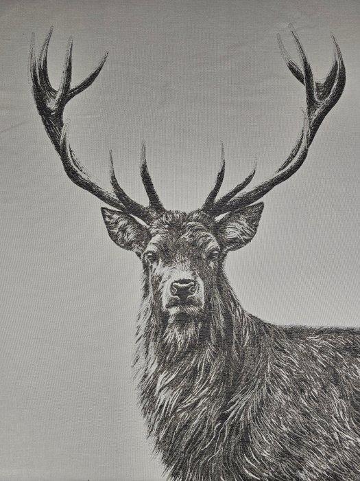 Nieuw arazzo in jacquard van alpaca Il Re della foresta, Antiek en Kunst, Curiosa en Brocante