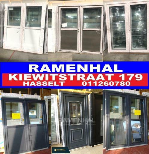 Dubbele deuren, ramen, schuiframen pvc raam RAMENHAL, Doe-het-zelf en Bouw, Raamkozijnen en Schuifdeuren, Deurkozijn, Nieuw, Inclusief glas