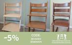 Stokke Tripp Trapp hêtre cerises noyer beuken kersen walnoot, Kinderen en Baby's, Verzenden, Zo goed als nieuw, Meegroeistoel