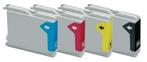 Huismerk Brother MFC-845CW inktcartridges LC-1000 set 4 s..., Verzenden