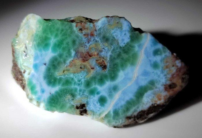 Larimar Hoogwaardige kwaliteit - 740 ct AAA ruwe- 148 g, Verzamelen, Mineralen en Fossielen