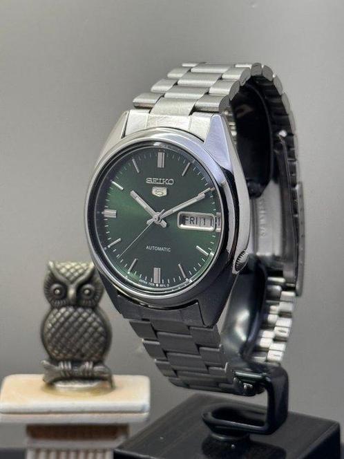 Seiko - *5 Green Dial Automatic* - Sans Prix de Réserve -, Handtassen en Accessoires, Horloges | Antiek