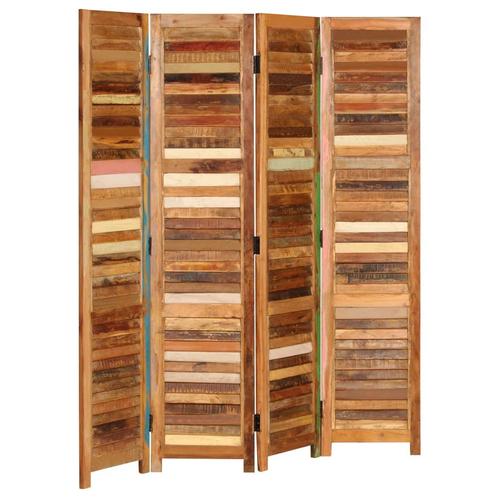 vidaXL Kamerscherm 170 cm massief gerecycled hout, Huis en Inrichting, Woonaccessoires | Overige, Nieuw, Verzenden
