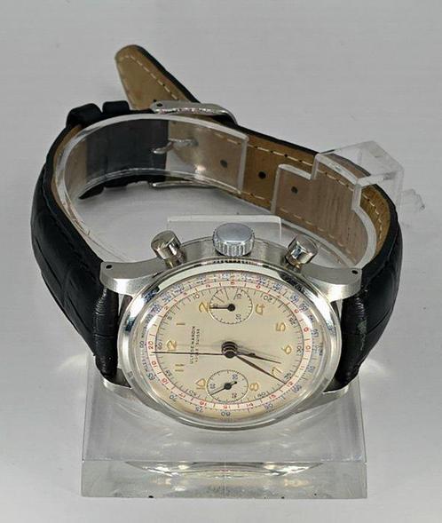 Ulysse Nardin Locle - Stahl Chronograph - Kaliber Valjoux 22, Handtassen en Accessoires, Horloges | Heren