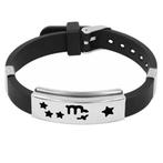 Fako Bijoux® - Armband - RVS Siliconen - Sterrenbeeld -, Handtassen en Accessoires, Armbanden, Verzenden, Nieuw