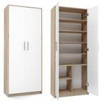 Kantoorkast-Kledingkast licht eiken wit (Kledingkasten), Huis en Inrichting, Verzenden, Nieuw, 50 tot 100 cm, 150 tot 200 cm