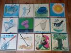 Schoolkaart (48) - Complete serie schoolplaten met, Antiek en Kunst, Curiosa en Brocante