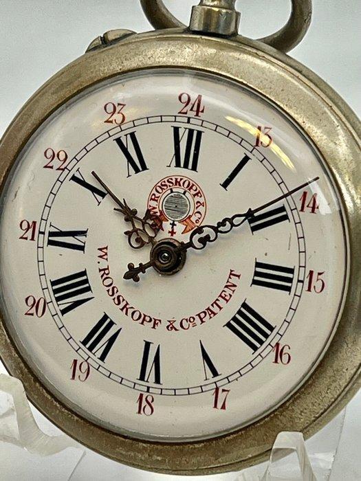 W. Rosskopf Patent . Patent 34030 . Metallo . 1900 ., Handtassen en Accessoires, Horloges | Heren