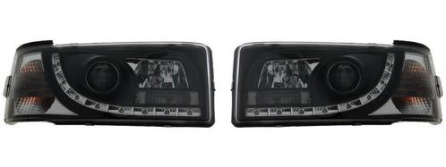 Koplampen LED DRL | Volkswagen T4 | zwart, Auto-onderdelen, Verlichting, Nieuw, Verzenden