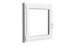 PVC raam draaikiep b90xh60 cm wit stomp, Nieuw, Dubbelglas, 80 tot 120 cm, Ophalen of Verzenden