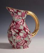 Boch Frères, Keralux - Vase - Siervaas met décor floral, Antiek en Kunst