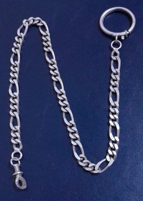 Corrente prata maciça para relógio de bolso - corrente -, Handtassen en Accessoires, Horloges | Heren