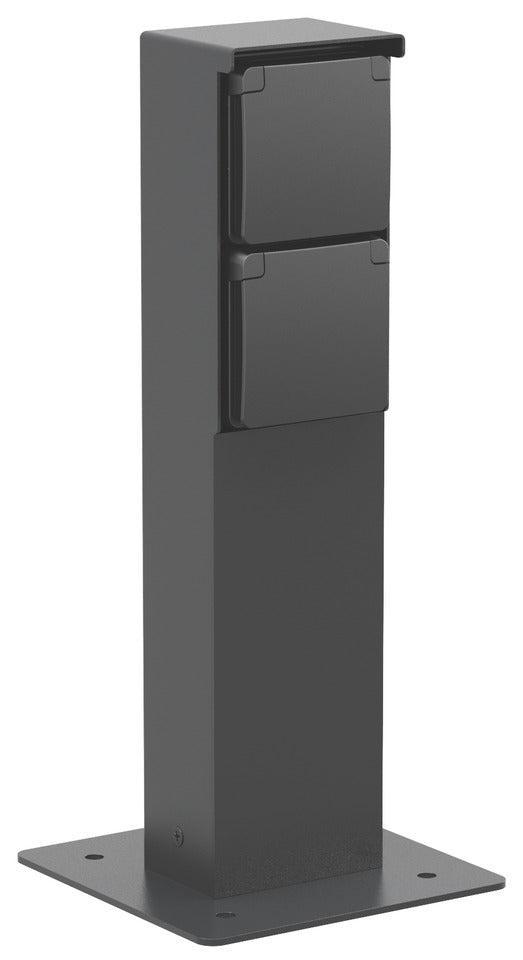 Niko Hydro Buiten Dubbele Stopcontact Tuinpost IP55 Zwart, Bricolage & Construction, Électricité & Câbles, Envoi