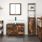 vidaXL Badkamermeubel Set met lade 2 pcs Gerookt eiken en, Huis en Inrichting, Verzenden, Nieuw