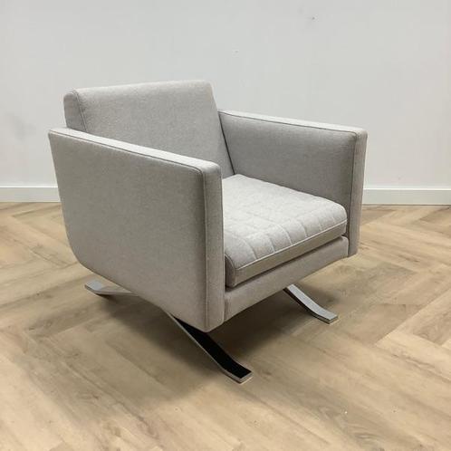 Design Fauteuil Kylian van Palau , cremewit - chroom, Huis en Inrichting, Fauteuils, Gebruikt