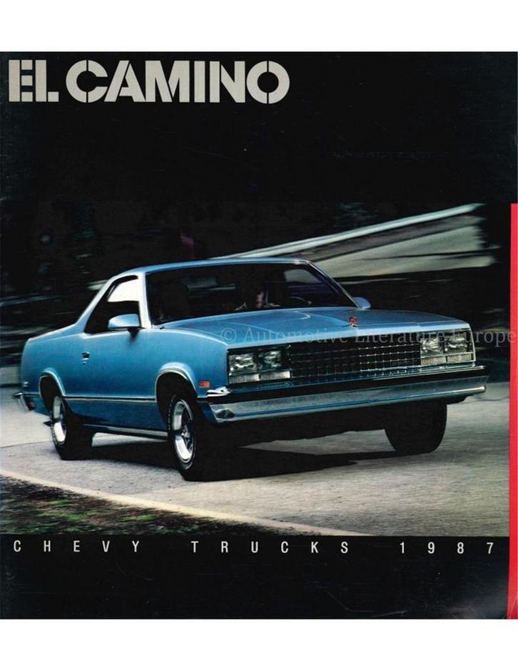 1987 CHEVROLET EL CAMINO BROCHURE ENGELS, Boeken, Auto's | Folders en Tijdschriften