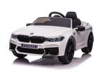 BMW M5, Leder zitje, Rubberen banden, Kinder Accu Auto!, Kinderen en Baby's, Ophalen of Verzenden, Nieuw