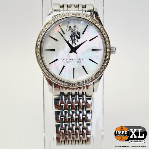 U.S. Polo Assn. Vrouwen Horloge met Diamanten Zilver 39 m..., Bijoux, Sacs & Beauté, Montres | Femmes, Enlèvement ou Envoi