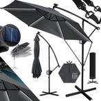 KESSER® Zweefparasol met voet - LED - Ø 3m - 360° Draaibaar, Tuin en Terras, Verzenden, Nieuw