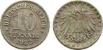 10 Pfennig 1922 G Duitsland Kaiserreich onedel