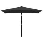 Grote Zwarte Parasol - | Topdeal! 3x2m | Tuin & Terras, Nieuw, 2 tot 3 meter, Stokparasol, Kantelbaar