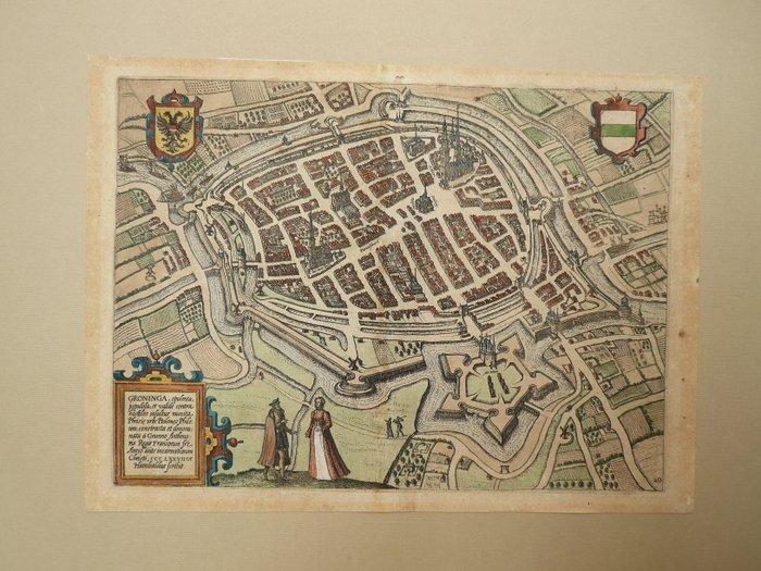 Nederland - Groningen; Lodovico Guicciardini - Groninga -, Boeken, Atlassen en Landkaarten