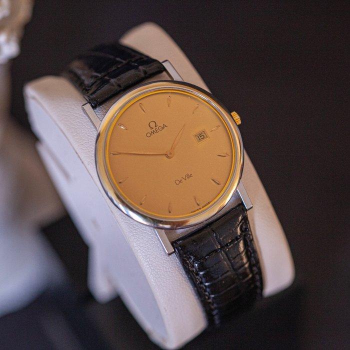 Omega - DeVille Gold/Steel - Sans prix de réserve - 74101140, Handtassen en Accessoires, Horloges | Heren
