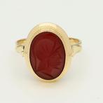 Bague - 18 carats Or jaune - Carnelian, Bijoux, Sacs & Beauté